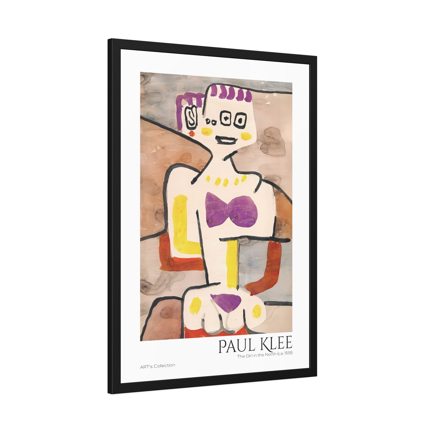 The Girl in the North (ca. 1939) by Paul Klee / Affiche Encadrée série ART's Collection