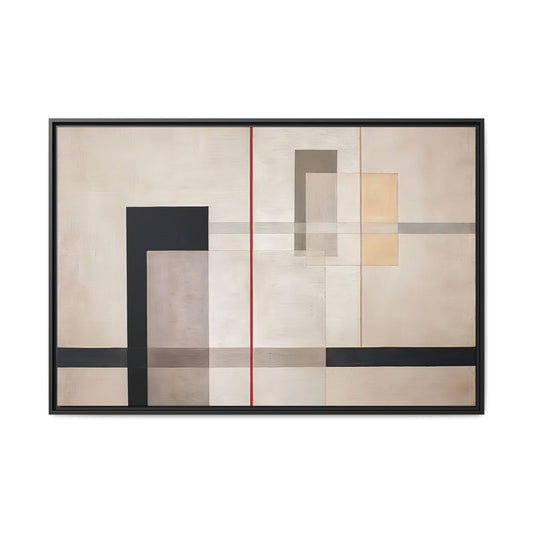 K VII (1922) by László Moholy-Nagy / Toile encadrée sur caisse américaine