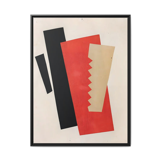 Composition Red-Black-Gold (1920) by El Lissitzky / Toile encadrée sur caisse américaine