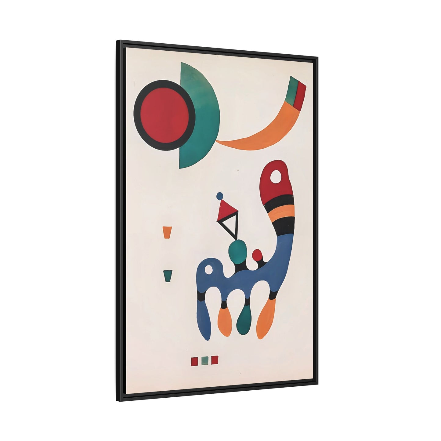 11 Tableaux et 7 Poèmes (1945) by Wassily Kandinsky / Toile encadrée sur caisse américaine
