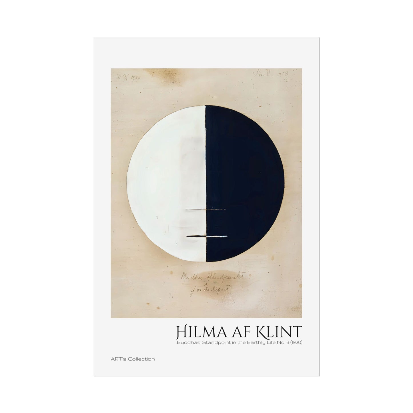 Buddhas Standpoint in the Earthly Life No. 3 (1920) by Hilma af Klint / Affiche imprimée - Série ART's Collection