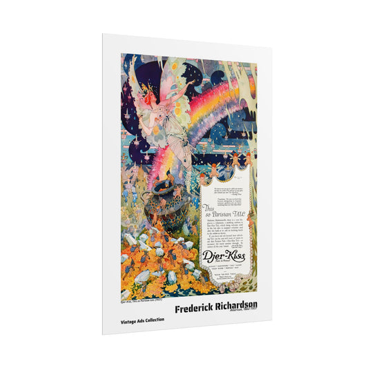 Djer-Kiss, This so Parisian talc (1921) by Frederick Richardson / Affiche imprimée - Série Vintage Ads Collection