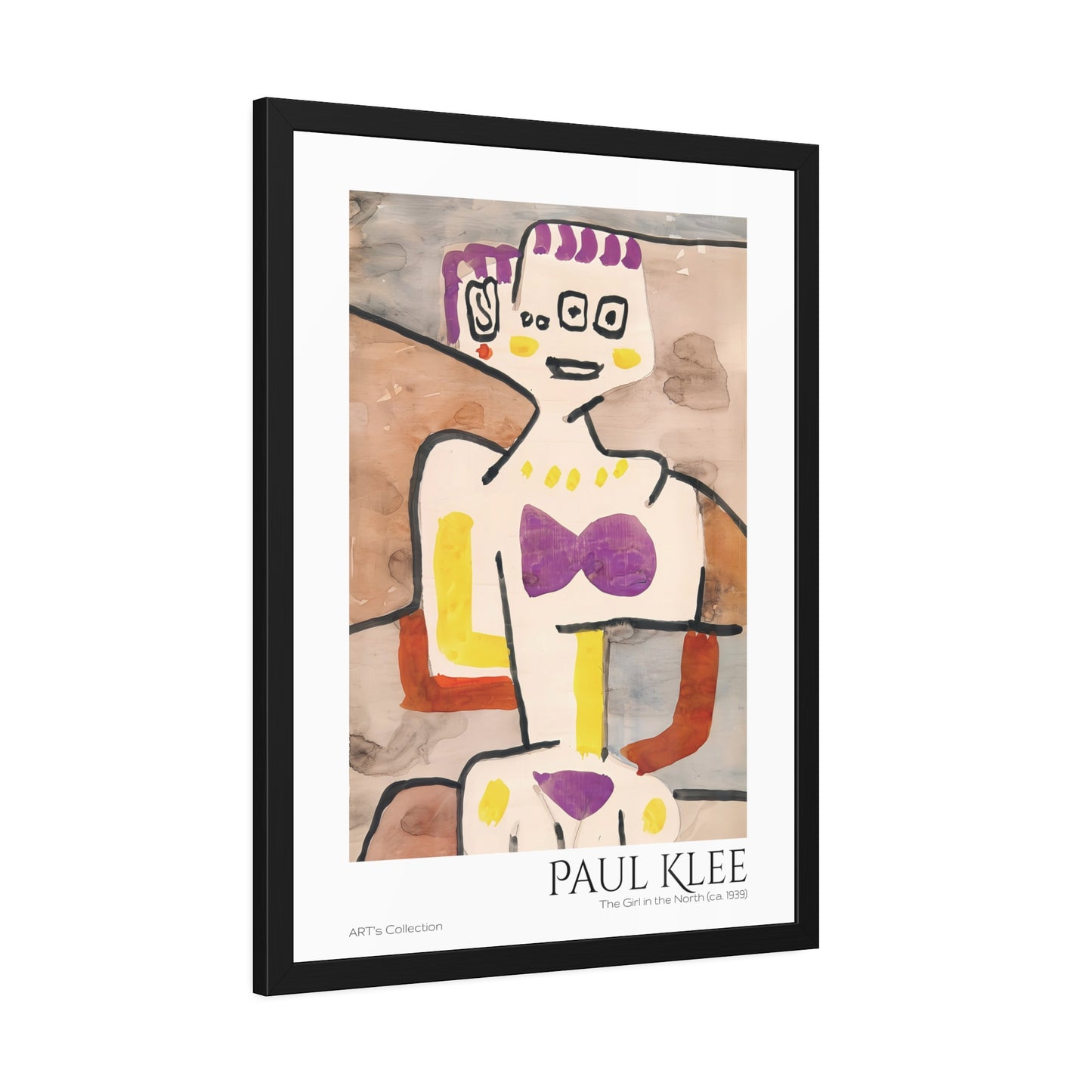 The Girl in the North (ca. 1939) by Paul Klee / Affiche Encadrée série ART's Collection