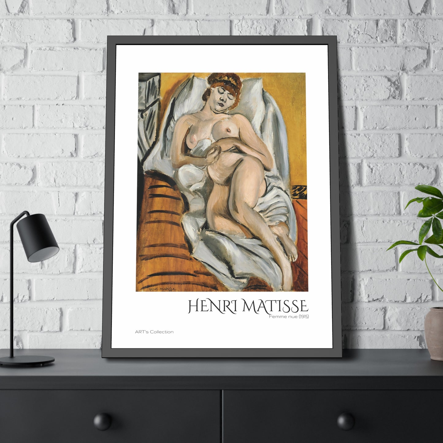 Femme nue (1915) by Henri Matisse / Affiche Encadrée série ART's Collection