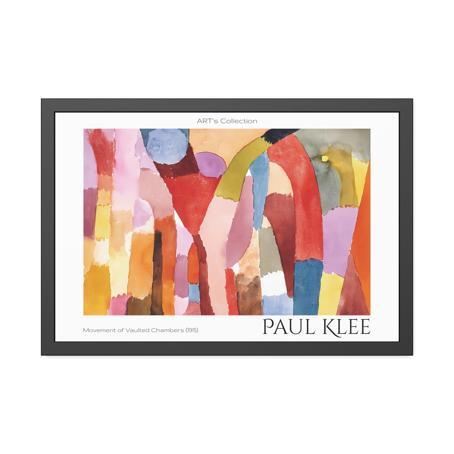 Movement of Vaulted Chambers (1915) by Paul Klee / Affiche Encadrée série ART's Collection