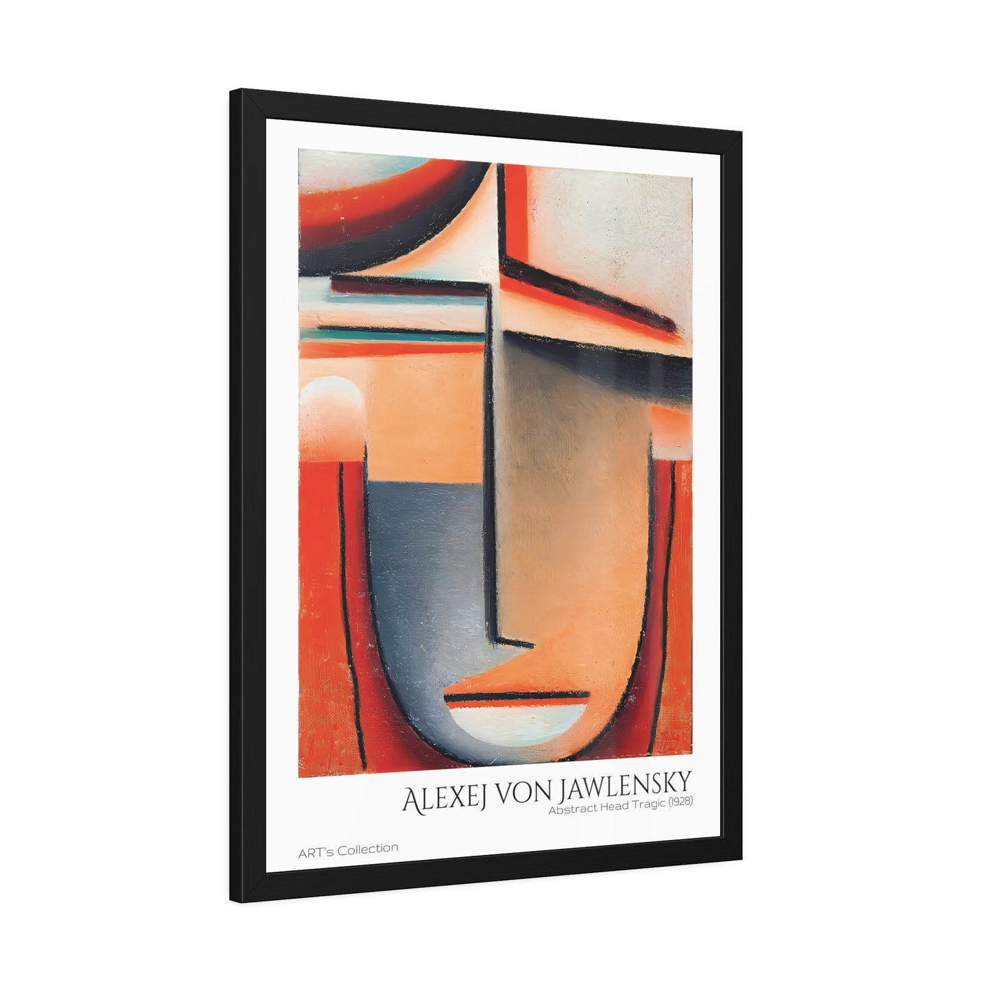 Abstract Head Tragic (1928) by Alexej von Jawlensky / Affiche Encadrée série ART's Collection