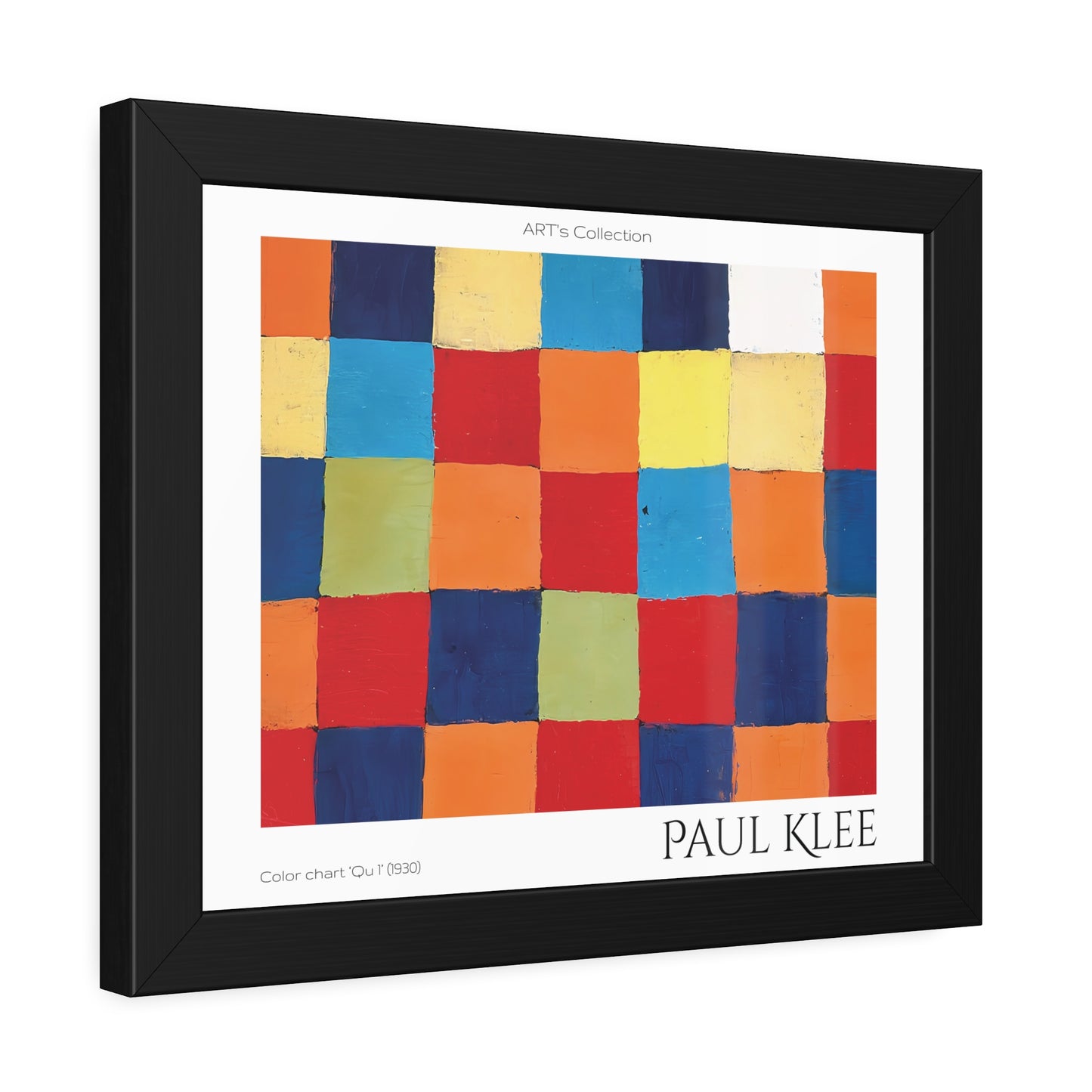 Color chart Qu 1 (1930) by Paul Klee / Affiche Encadrée série ART's Collection