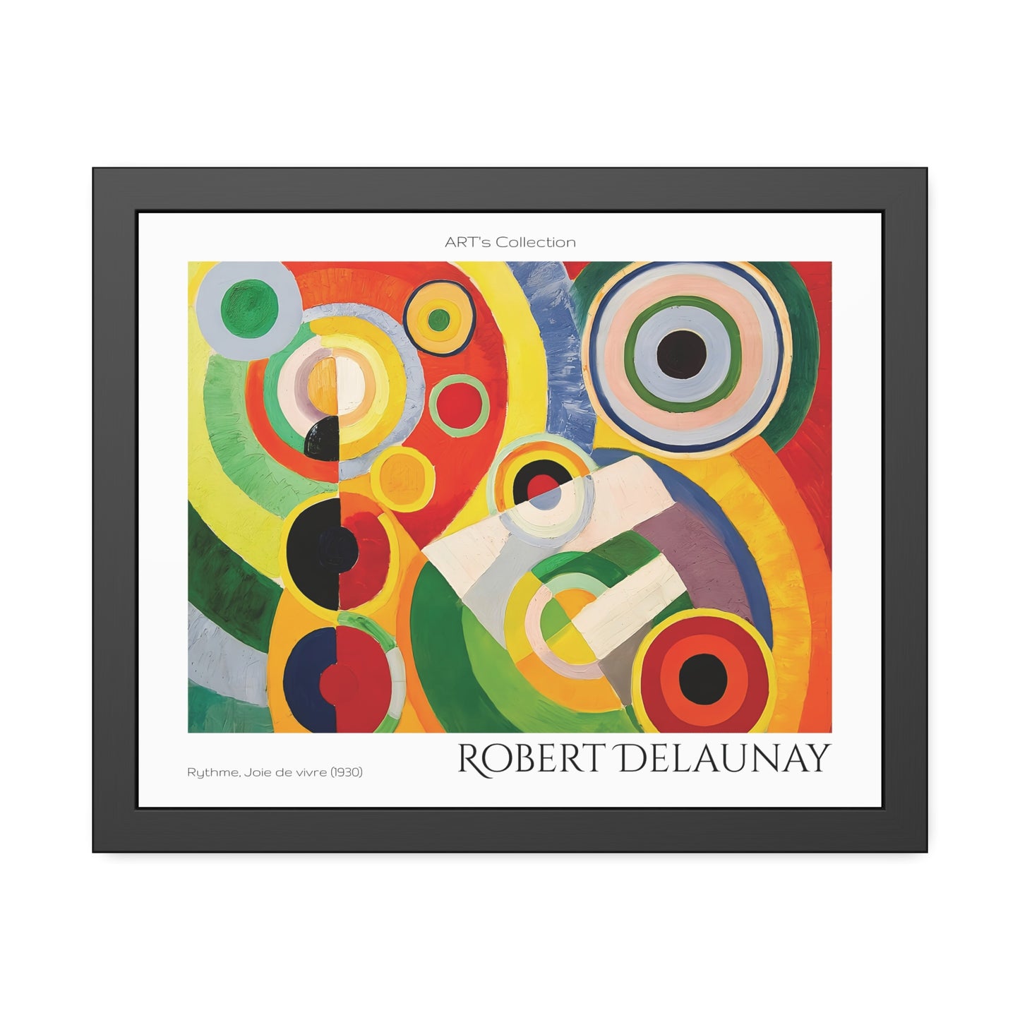 Rythme, Joie de vivre (1930) by Robert Delaunay / Affiche Encadrée série ART's Collection