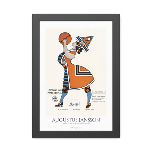 Queen City Ink, Ad. 19 (1890-1913) by Augustus Jansson / Affiche Encadrée série ART's Collection