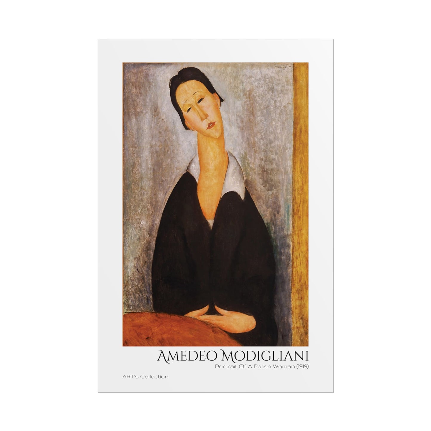 Portrait Of A Polish Woman (1919) by Amedeo Modigliani / Affiche imprimée - Série ART's Collection