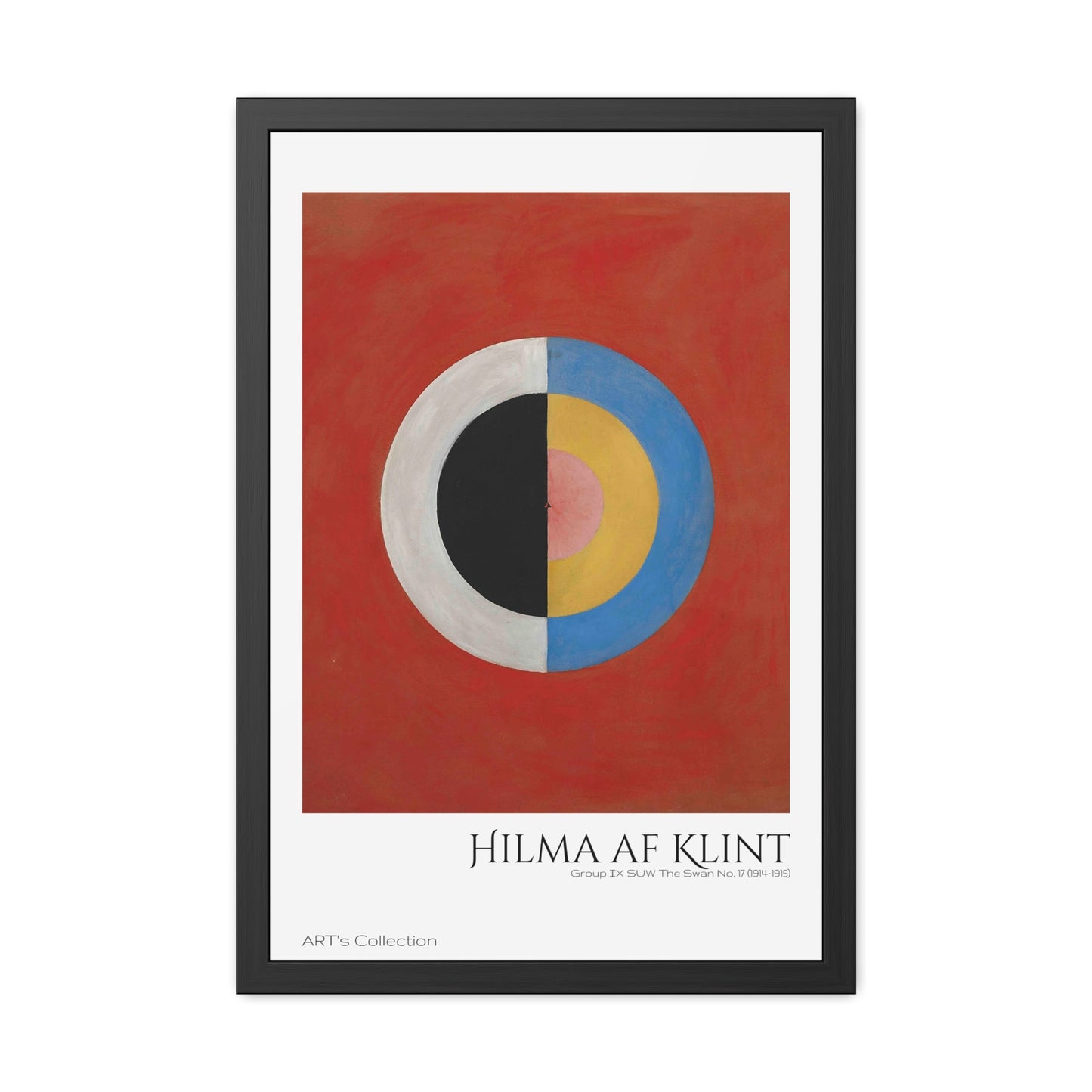 Group IX,SUW, No. 17. The Swan, No. 17 (1914-1915) by Hilma af Klint / Affiche Encadrée série ART's Collection