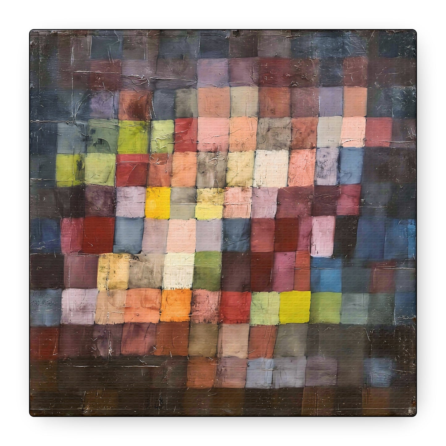 Ancient Sound (1925) by Paul Klee / Reproduction Fine Art sur Toile / Large Epaisseur 3.2 cm - 1.25 inch