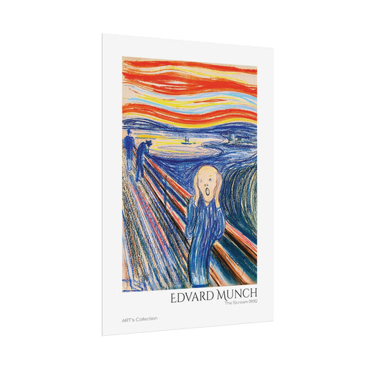 The Scream (1895) color version by Edvard Munch / Affiche imprimée - Série ART's Collection