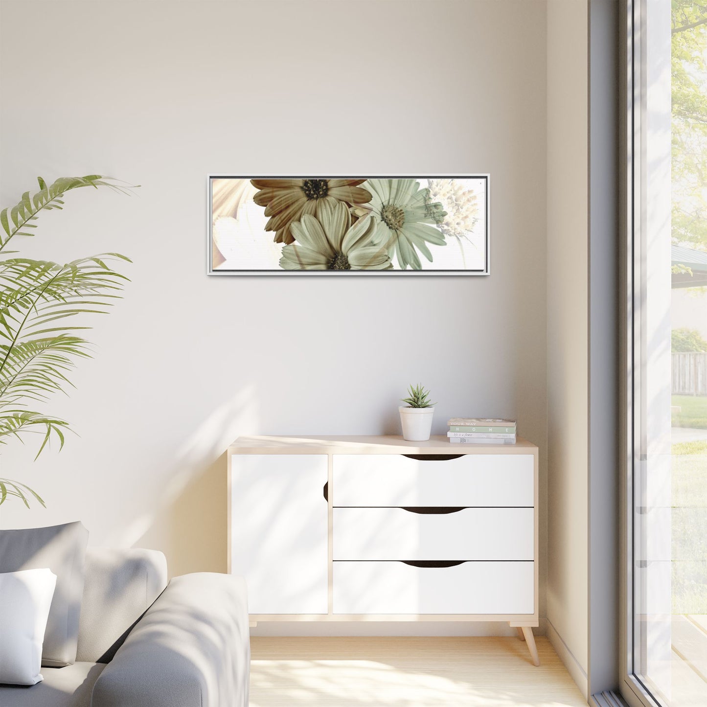 Collection Signature "FLORAL Numéro 12" sur Toile encadrée avec caisse américaine