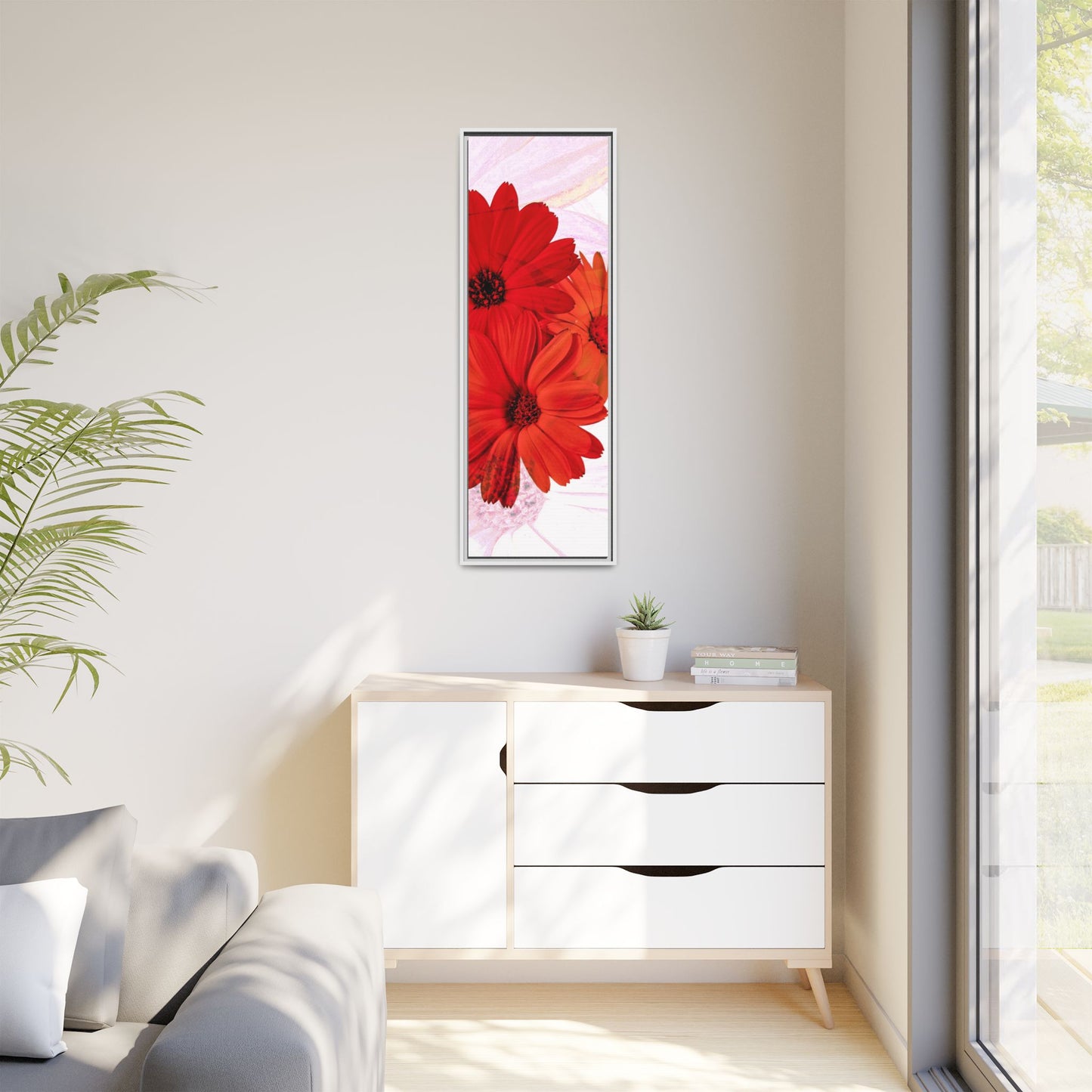 Collection Signature "FLORAL Numéro 20" sur Toile encadrée avec caisse américaine