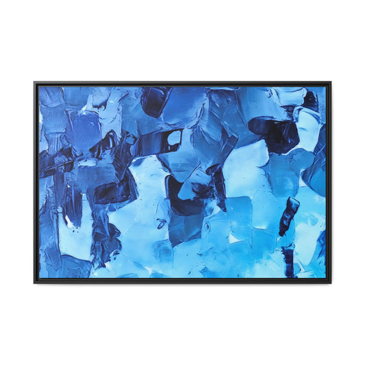 Tableau Graphic Maldives "Série Sign Collections" / Toile encadrée sur caisse américaine