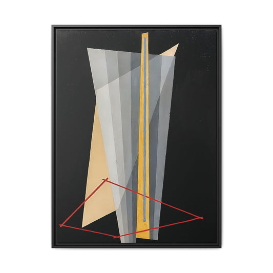 Construction (1922) by László Moholy-Nagy / Toile encadrée sur caisse américaine