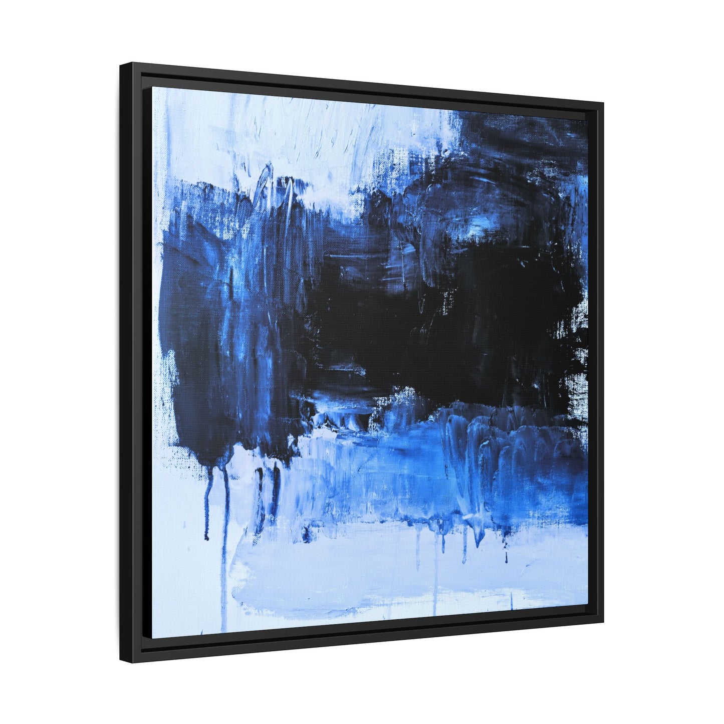 Tableau Beaux Arts Black Ocean "Série Sign Collections" / Toile encadrée sur caisse américaine