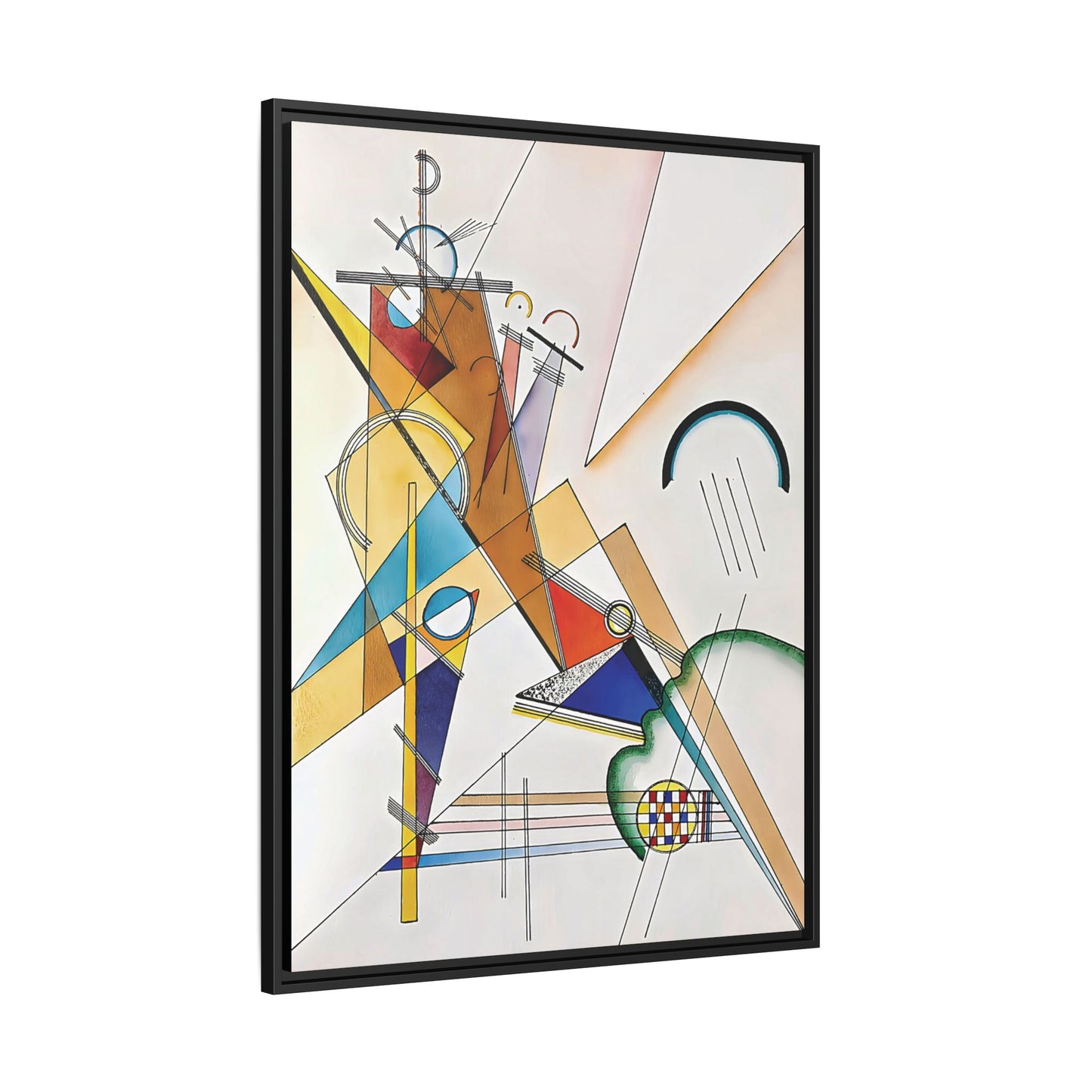 Wassily Kandinsky / Tissu (1923) / Toile encadrée sur caisse américaine