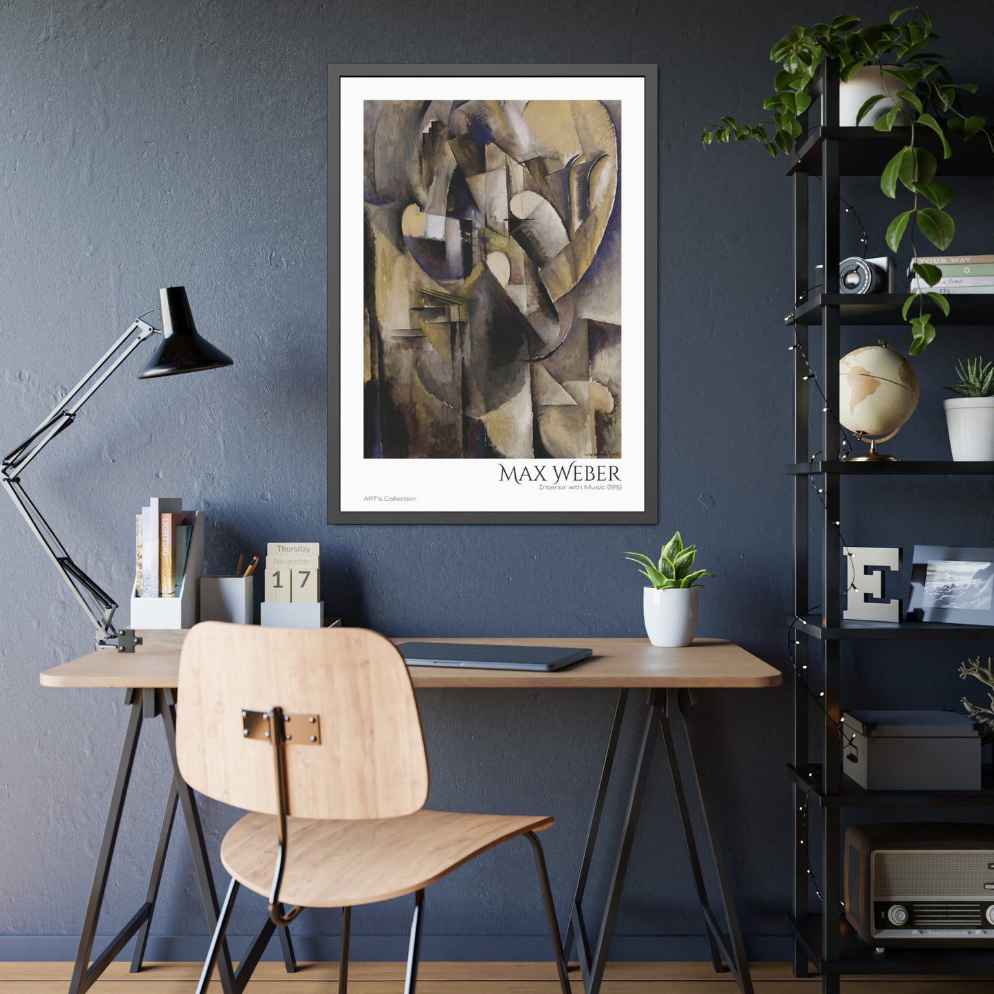 Interior with Music (1915) by Max Weber / Affiche Encadrée série ART's Collection