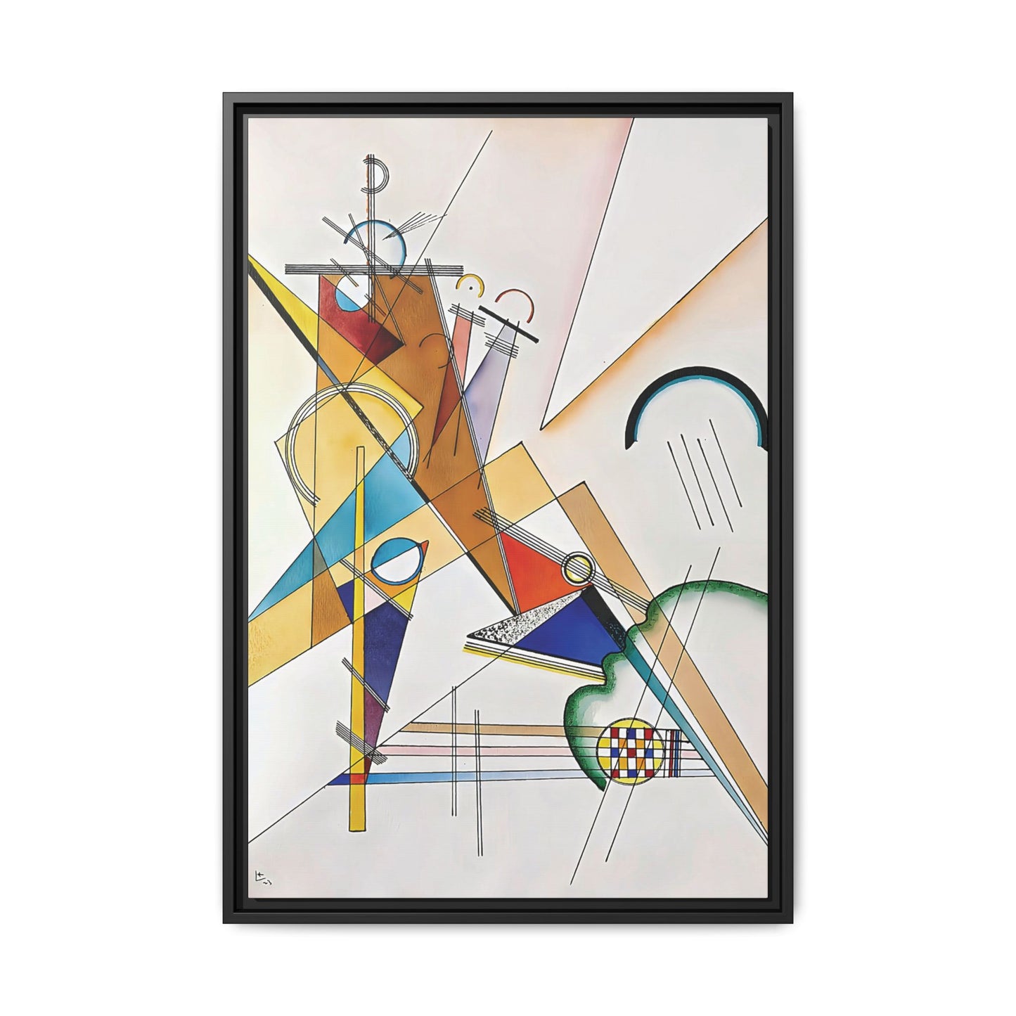Wassily Kandinsky / Tissu (1923) / Toile encadrée sur caisse américaine
