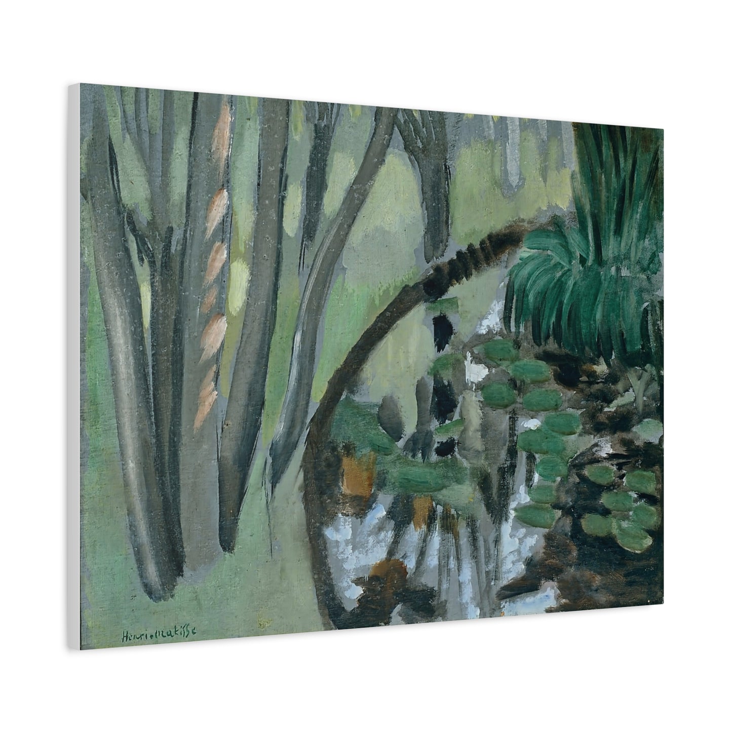 Le ruisseau, Maintenon (1918) by Henri Matisse / Reproduction Fine Art sur Toile / Flanc Large Epaisseur 3.2 cm - 1.25 inch
