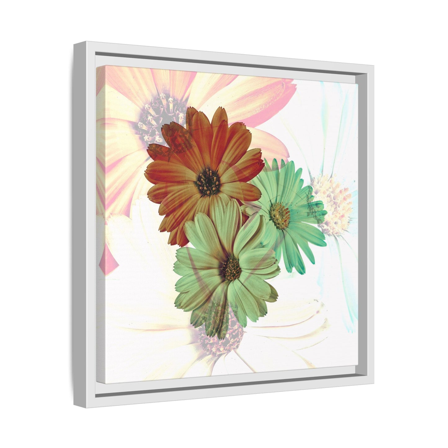 Collection Signature "FLORAL Numéro 14" sur Toile encadrée avec caisse américaine
