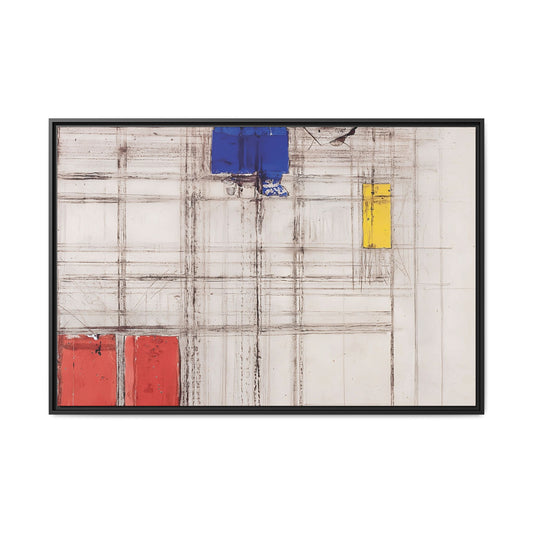 Study for a Composition (1940-1941) by Piet Mondrian / Toile encadrée sur caisse américaine
