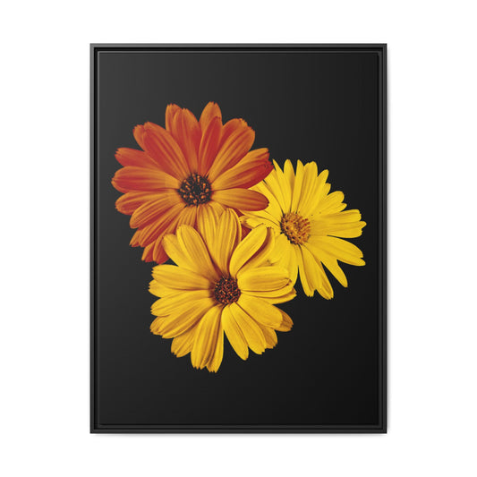 Collection Signature "FLORAL Numéro 4" sur Toile encadrée avec caisse américaine