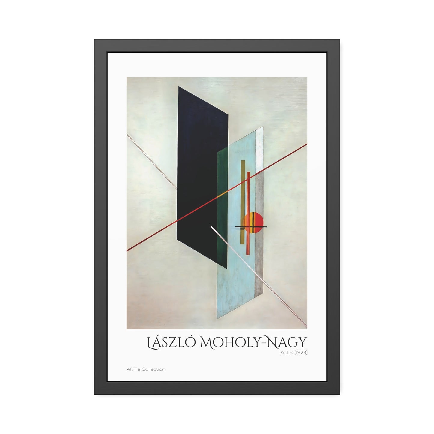 A IX (1923) by László Moholy-Nagy / Affiche Encadrée série ART's Collection