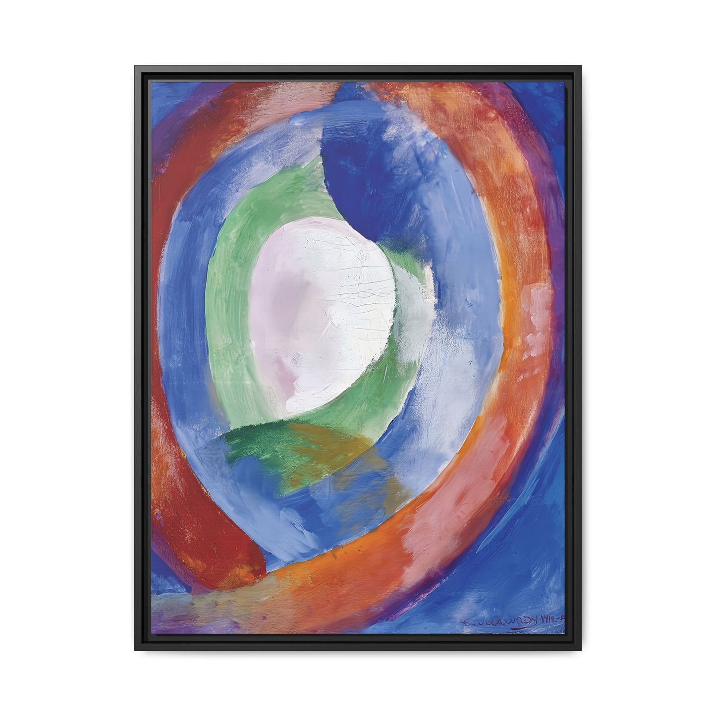 Formes circulaires Lune Numéro 1 (1913) by Robert Delaunay / Toile encadrée sur caisse américaine