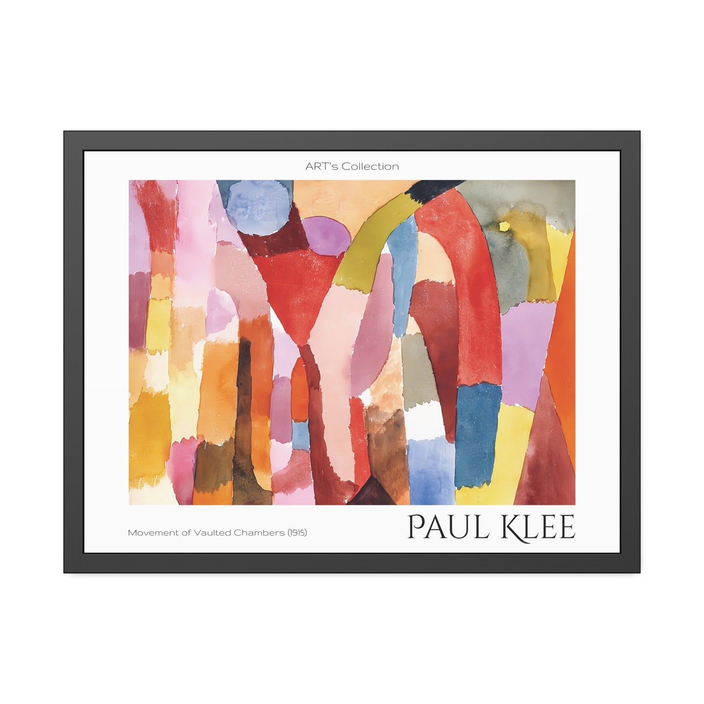 Movement of Vaulted Chambers (1915) by Paul Klee / Affiche Encadrée série ART's Collection