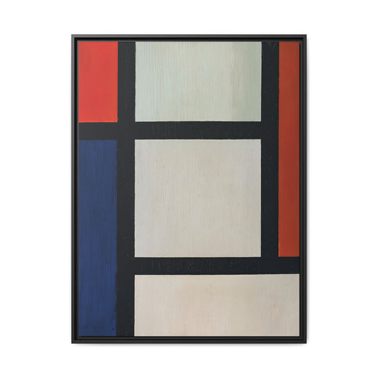 Contra-Composition (1927-28) by Theo van Doesburg / Toile encadrée sur caisse américaine