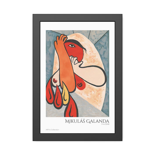 Fire (1938) by Mikulás Galanda / Affiche Encadrée série ART's Collection