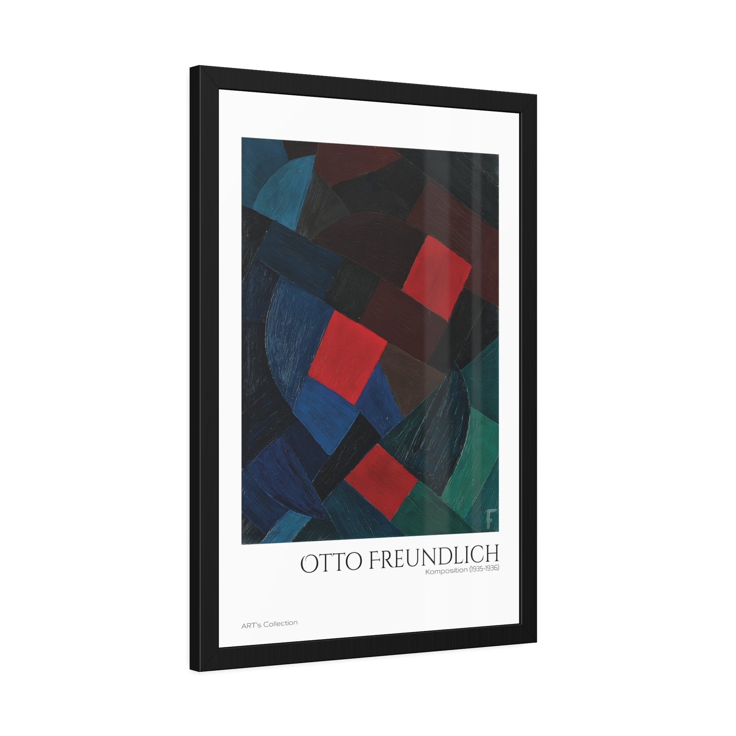 Komposition (1935-1936) by Otto Freundlich / Affiche Encadrée série ART's Collection