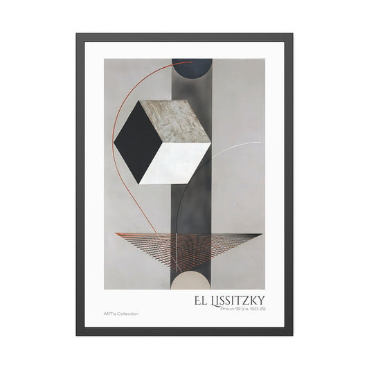 Proun 99 (ca. 1923-1925) El Lissitzky by El Lissitzky / Affiche Encadrée série ART's Collection
