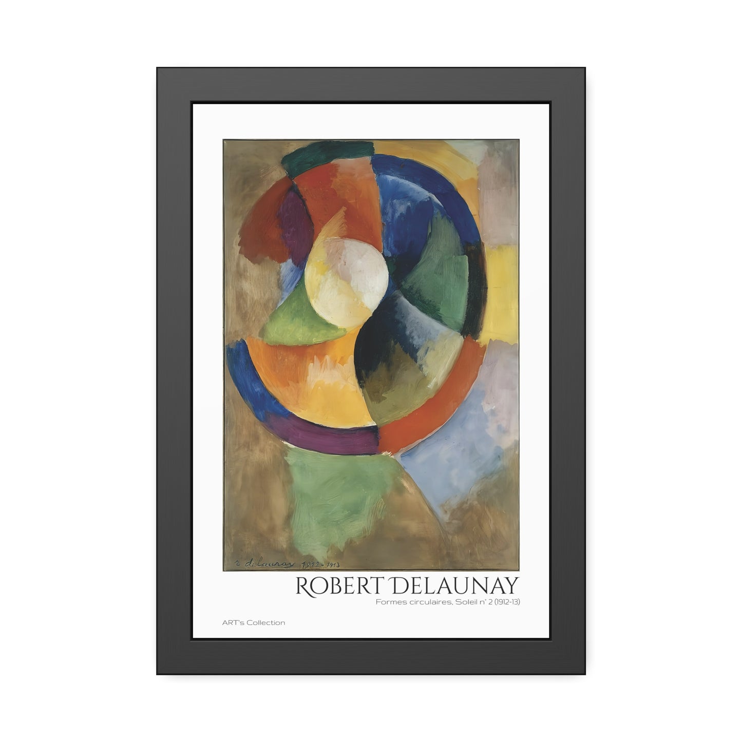 Formes circulaires, Soleil N.2 (1912-13) by Robert Delaunay / Affiche Encadrée série ART's Collection