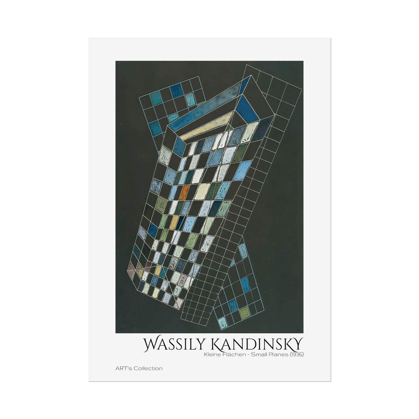 Kleine Flächen - Small Planes (1936) by Wassily Kandinsky / Affiche imprimée - Série ART's Collection