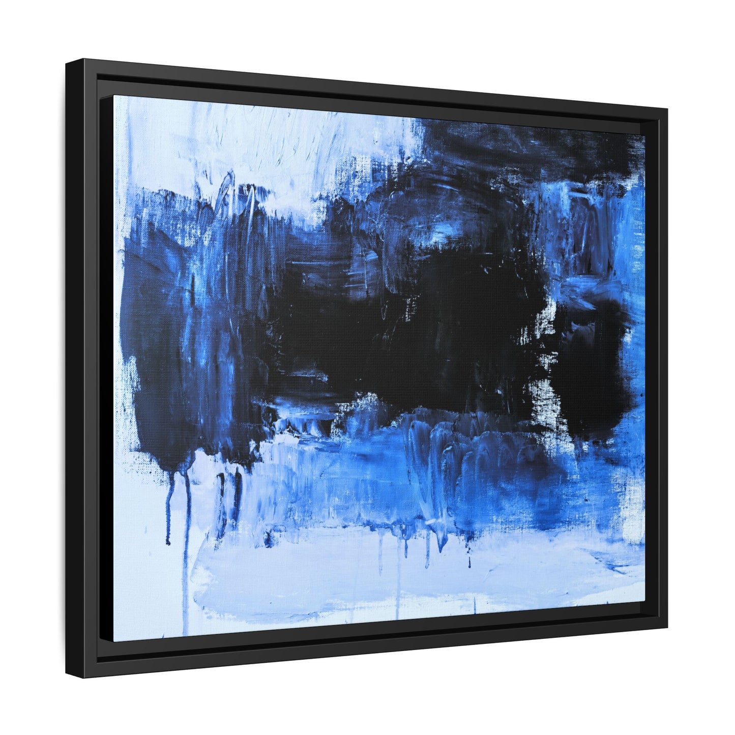 Tableau Beaux Arts Black Ocean "Série Sign Collections" / Toile encadrée sur caisse américaine