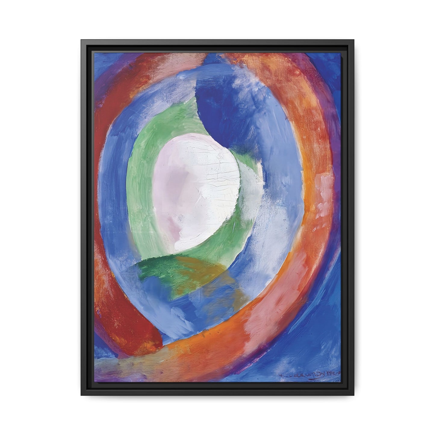 Formes circulaires Lune Numéro 1 (1913) by Robert Delaunay / Toile encadrée sur caisse américaine