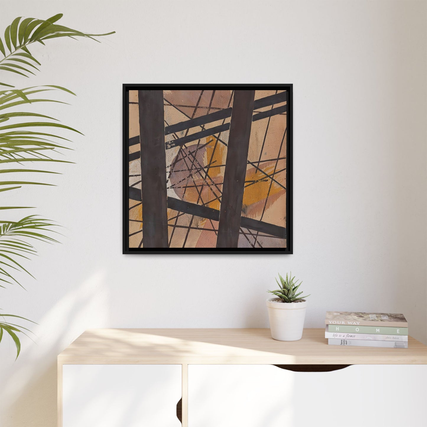 Raum-Kraft Komposition (1921-22) by Lyubov Popova / Toile encadrée sur caisse américaine