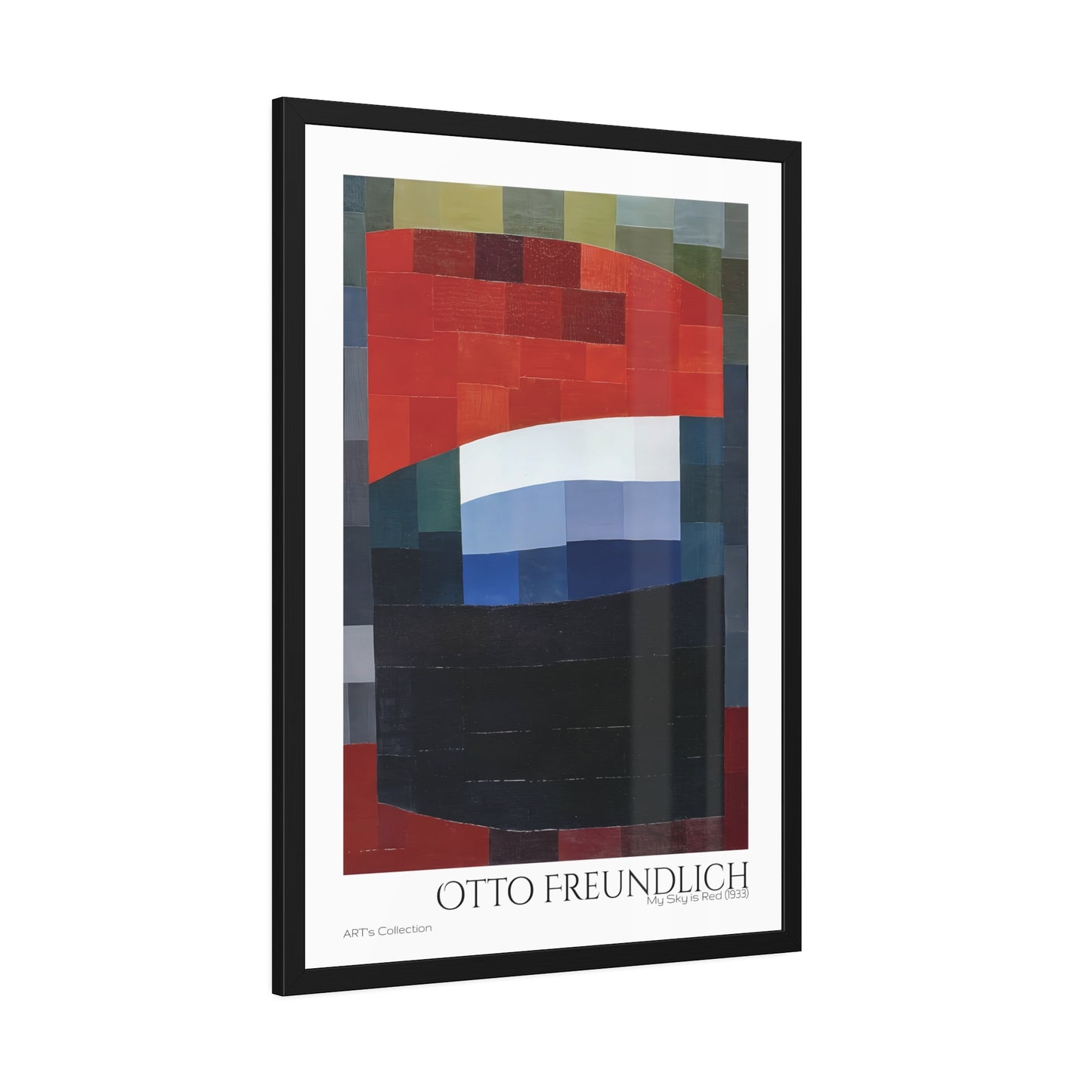 My Sky is Red (1933) by Otto Freundlich / Affiche Encadrée série ART's Collection
