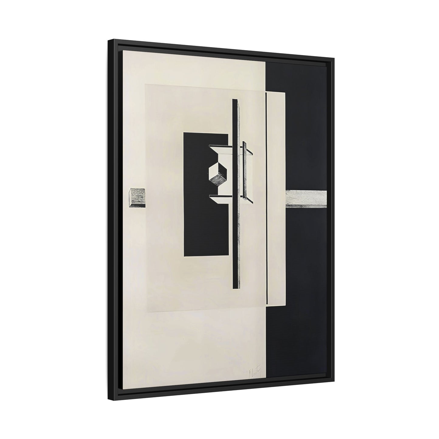 Kestnermappe Proun, Rob-1. Levnis and Chapman GmbH Hannover #7 (1923) by El Lissitzky / Toile encadrée sur caisse américaine