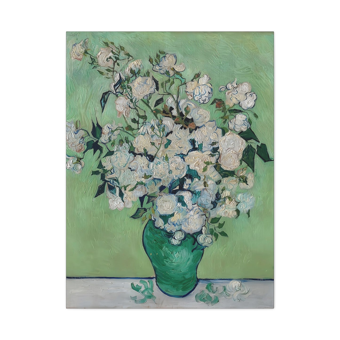 Roses (1890) by Vincent van Gogh / Reproduction Fine Art sur Toile / Epaisseur 3,2cm - 1'25 po