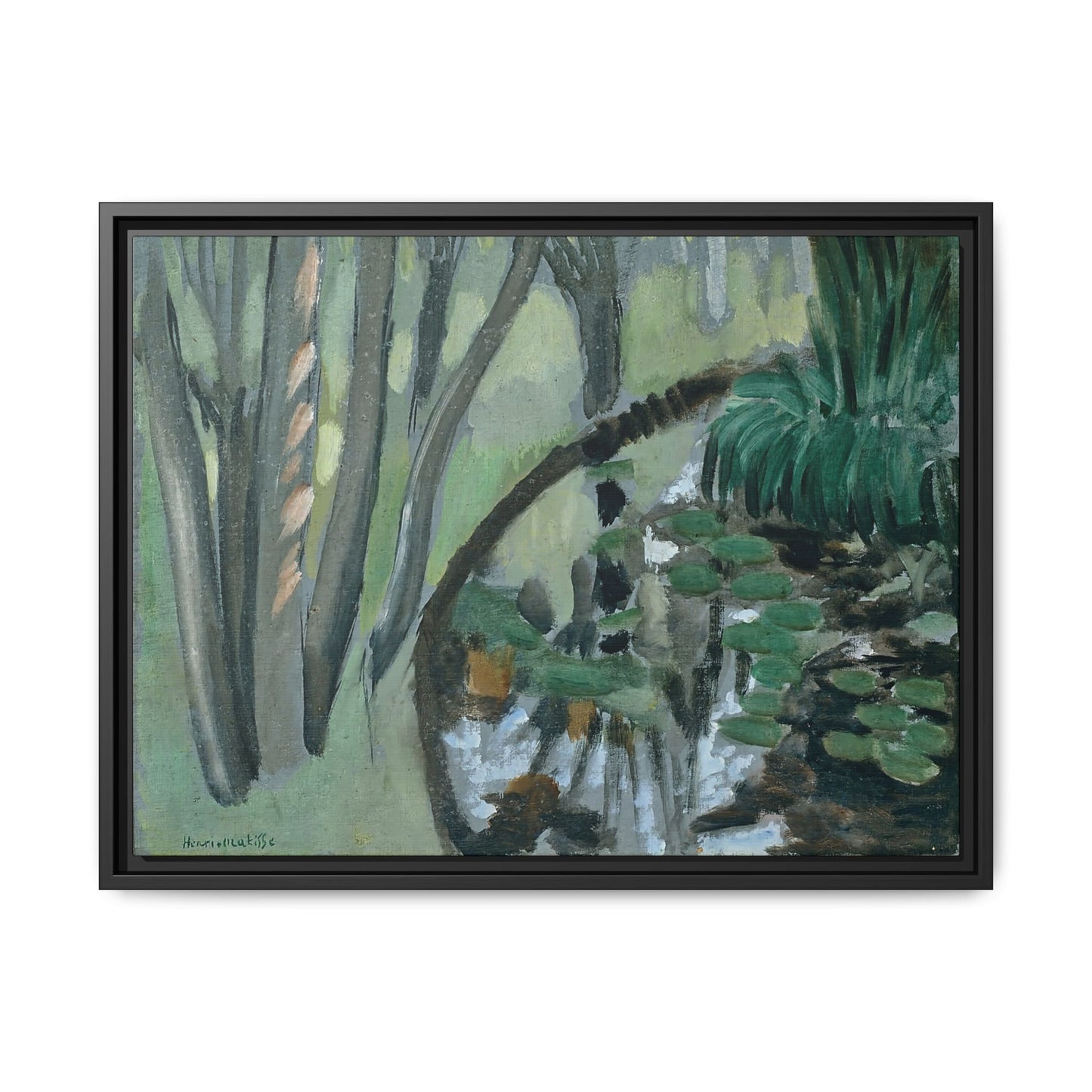Le ruisseau, Maintenon (1918) by Henri Matisse / Toile encadrée sur caisse américaine