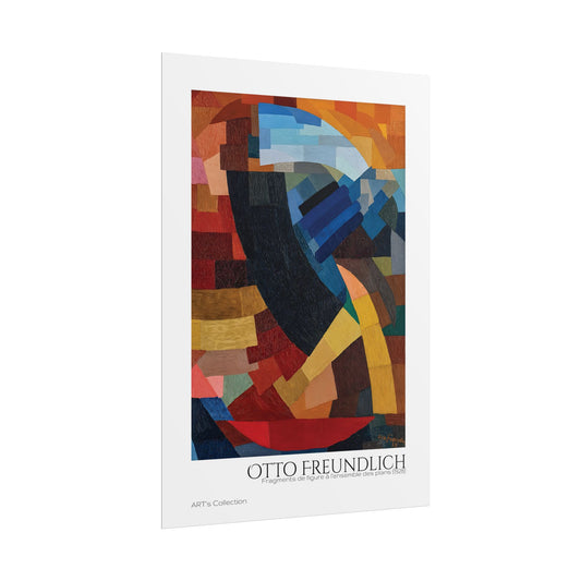Fragments de figure à l'ensemble des plans (1928) by Otto Freundlich / Affiche imprimée - Série ART's Collection