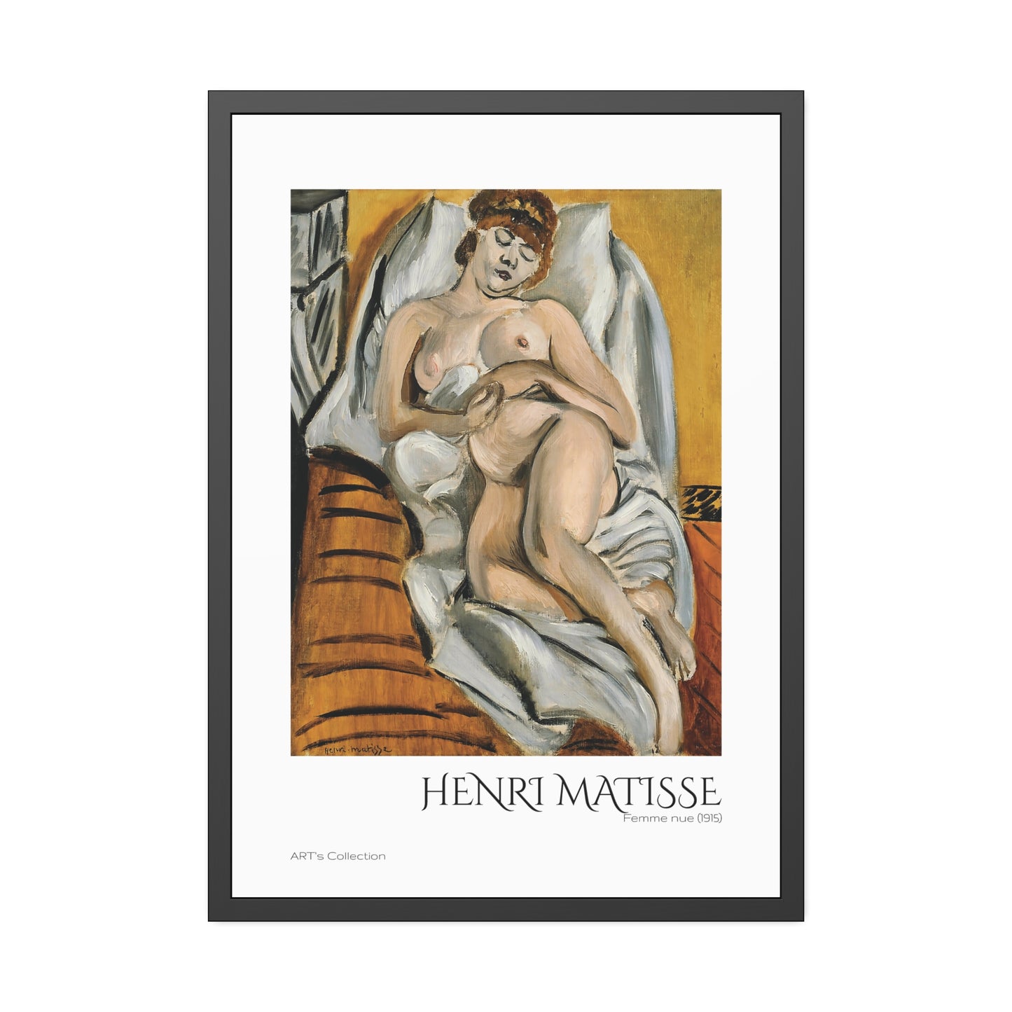 Femme nue (1915) by Henri Matisse / Affiche Encadrée série ART's Collection