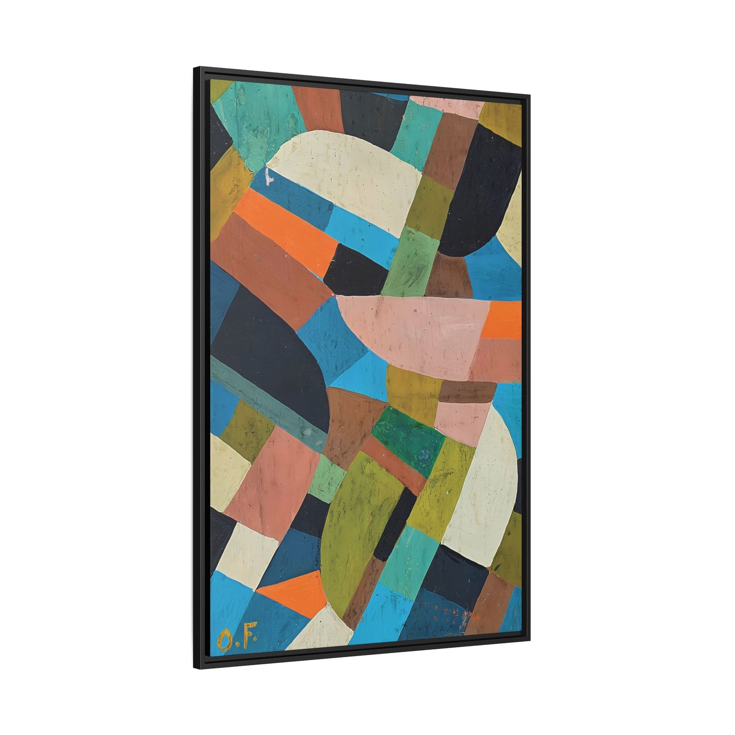 Petite Composition (Circa 1937) by Otto Freundlich / Toile encadrée sur caisse américaine