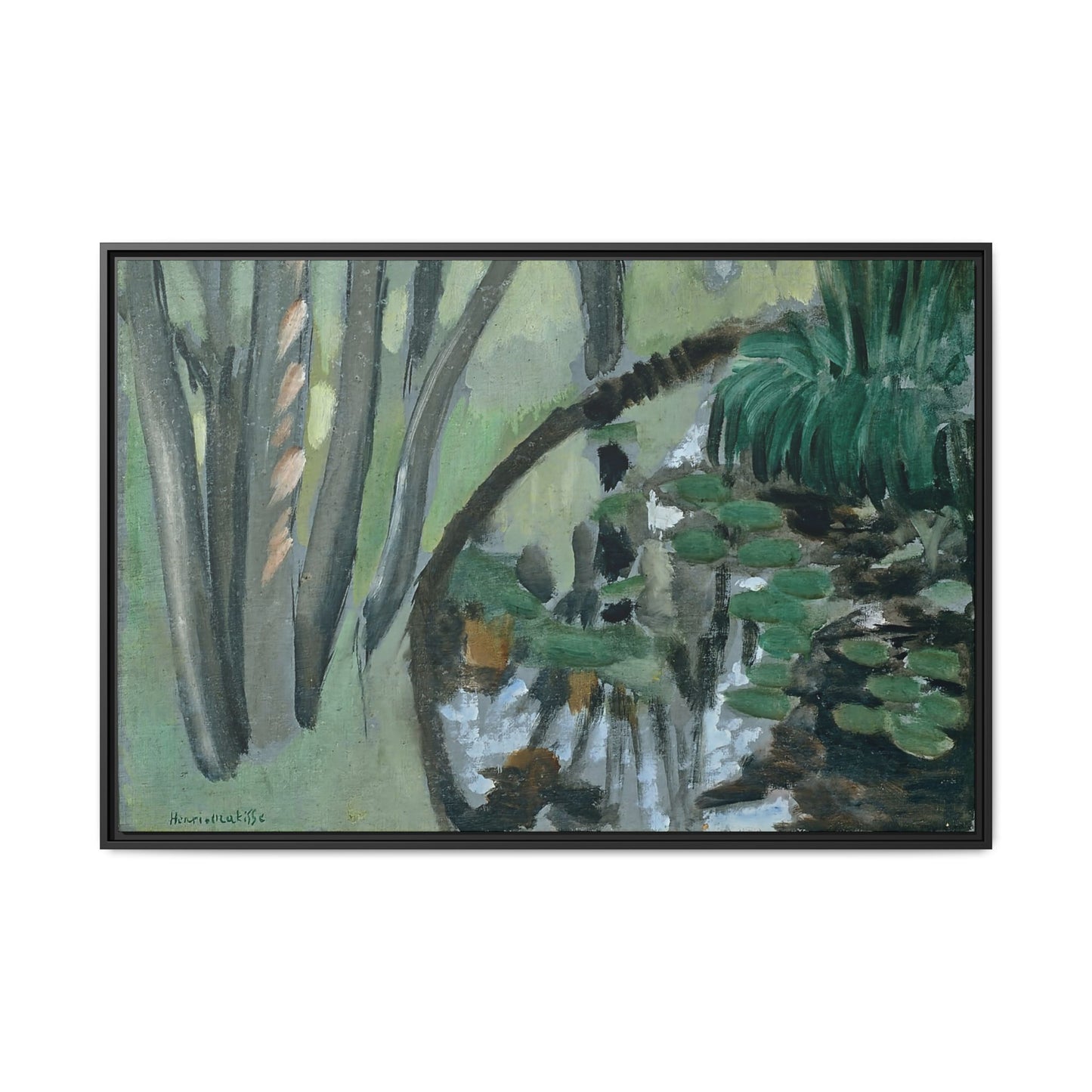Le ruisseau, Maintenon (1918) by Henri Matisse / Toile encadrée sur caisse américaine