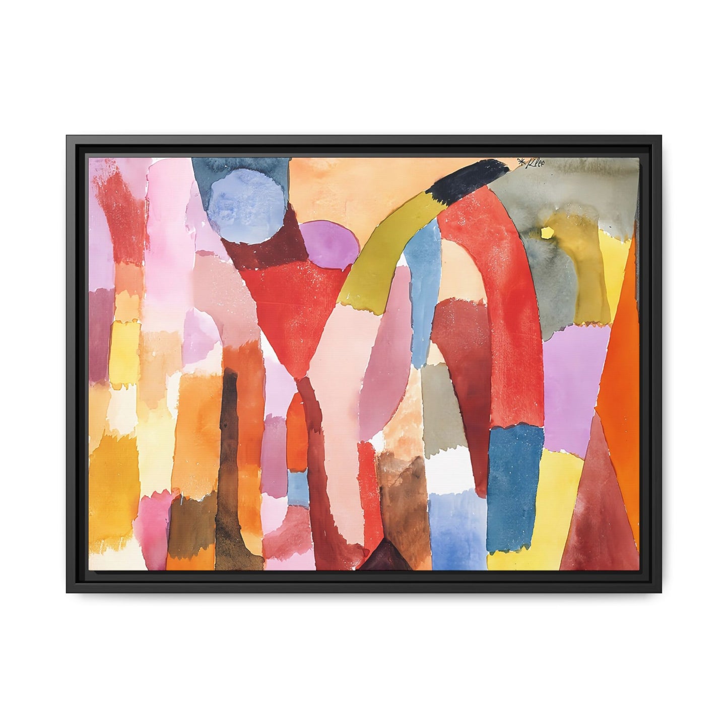 Movement of Vaulted Chambers (1915) by Paul Klee / Toile encadrée sur caisse américaine